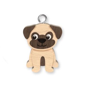 Pug Keyring