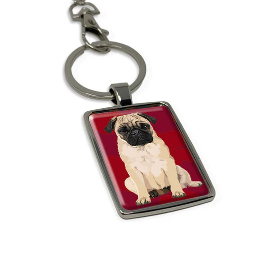 Pug keyring by Gerry Leslie