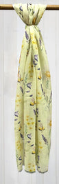 Yellow Bee Pattern Scarf