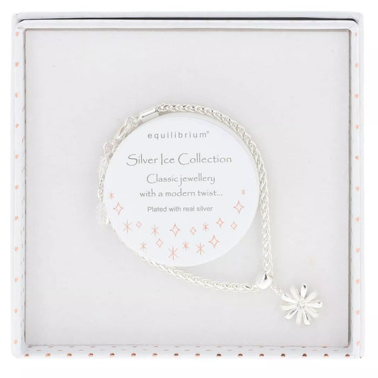 Silver Ice Silver Plated Daisy Loops Bracelet