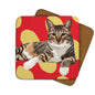 Tabby Cat coaster by Leslie Gerry
