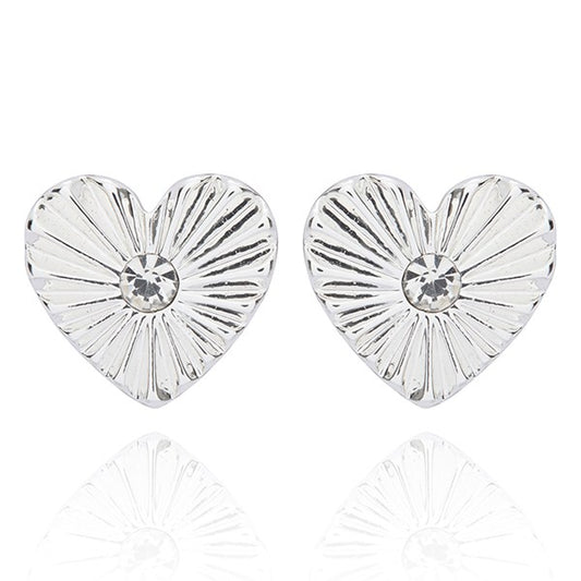 Te Amo Vignette Heart Earrings