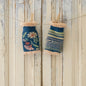 Watercolour Denim Floral Wristwarmers by Powder