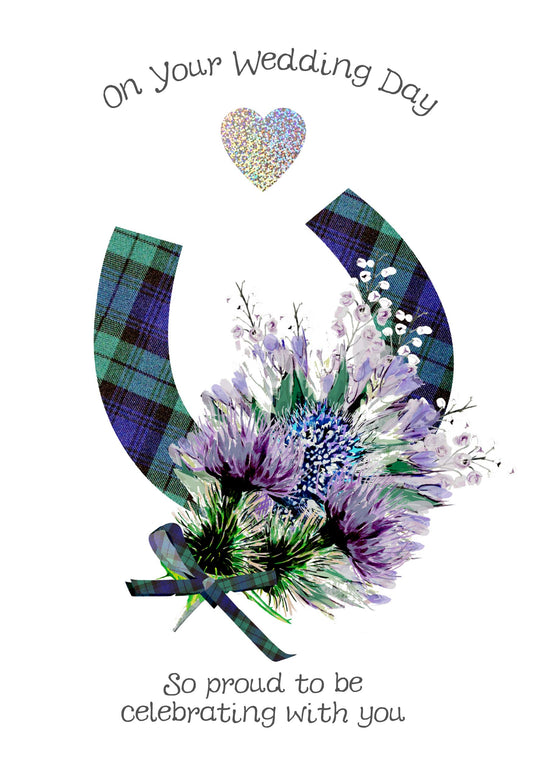 Wedding Horseshoe Thistle
