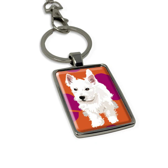 West puppy keyring by Gerry Leslie