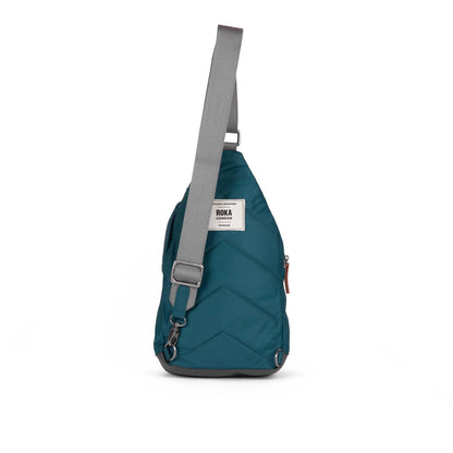 Willesden B Teal Recycled Nylon bag by ROKA