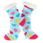 Kids Cosy Socks Blue with Hearts